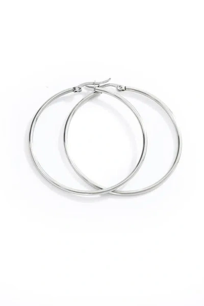 Mint & Lily Lynette Large Hoop Earrings In Metallic