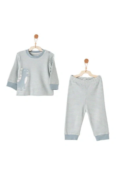 Andy Wawa Stripe Pj Set In Blue