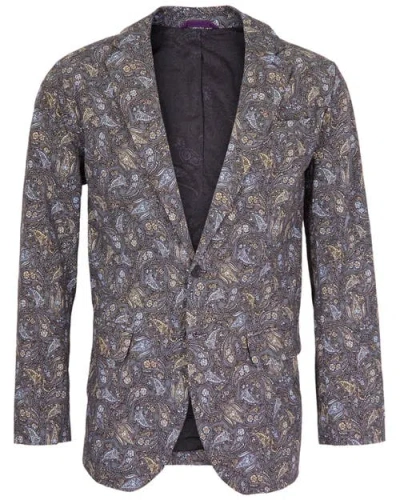 Lords Of Harlech Hadrian Blazer In Purple