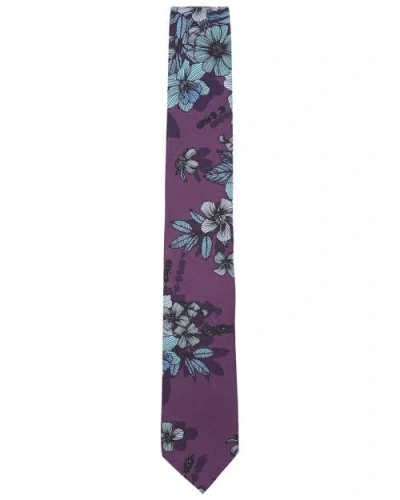 Lords Of Harlech Taddeo Merino Tie In Purple