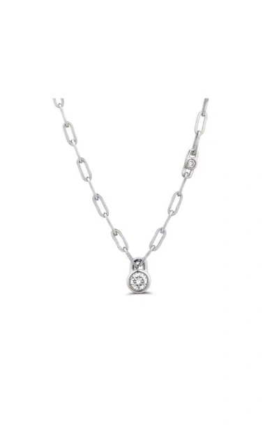 Seed2stone Muse Bezel Necklace In Silver