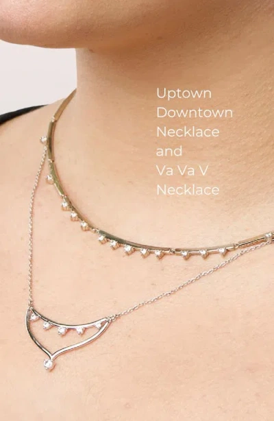 Seed2stone Va-va V Necklace In Silver