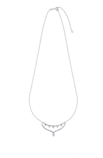 Seed2stone Va-va V Necklace In Silver