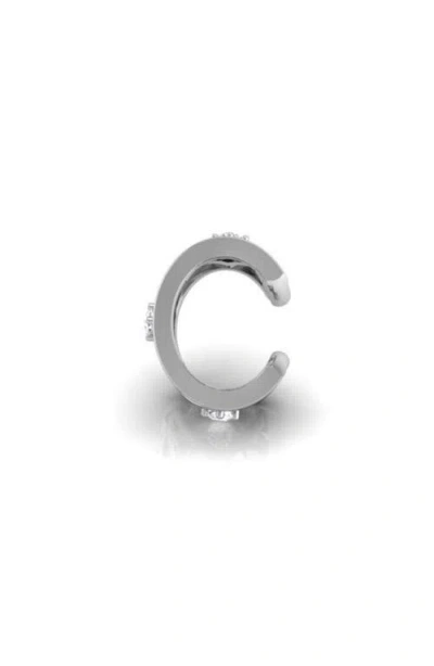 Seed2stone Criss Cross Ear Cuff Mid Ear In Silver