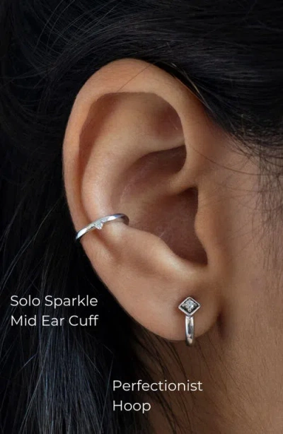 Seed2stone Perfectionist Hoop In Silver