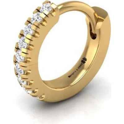 Seed2stone Pavé-all-day Single Hoop In Gold