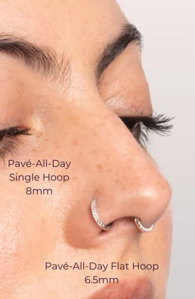 Seed2stone Pavé-all-day Single Hoop In Gold