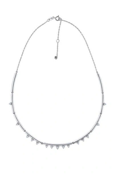 Seed2stone Uptown/downtown Choker Necklace In Silver