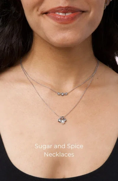 Seed2stone Sugar+spice Cluster Necklace In Metallic