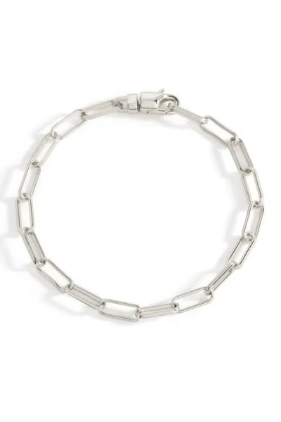 Mint & Lily Open Link Paperclip Chain Bracelet In Metallic