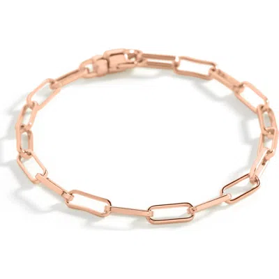 Mint & Lily Open Link Paperclip Chain Bracelet In Gold