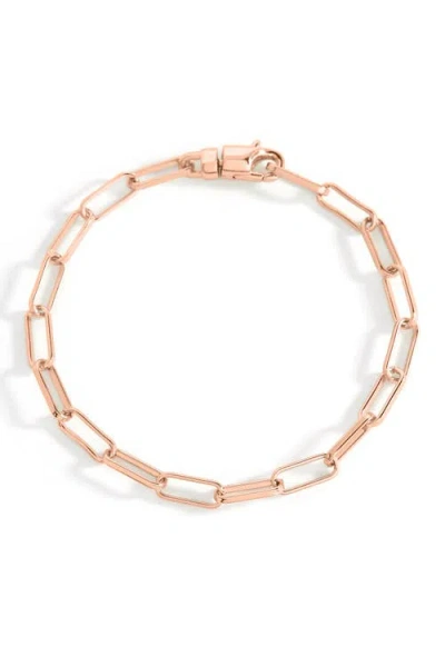 Mint & Lily Open Link Paperclip Chain Bracelet In Gold
