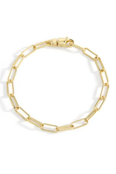 Mint & Lily Open Link Paperclip Chain Bracelet In Gold