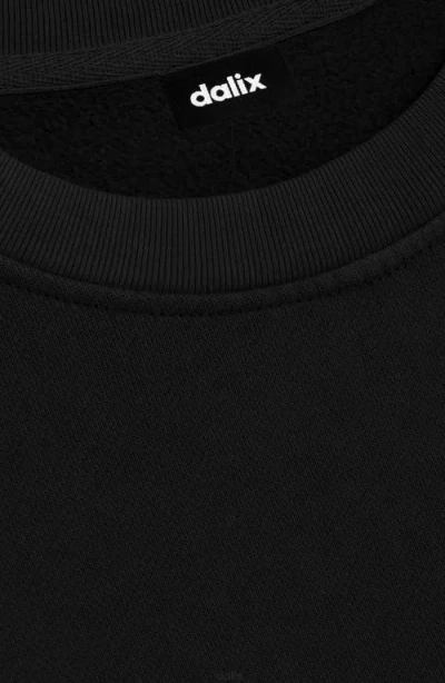 Dalix Sunny Days Ghost  Fleece Sweatshirt In Black