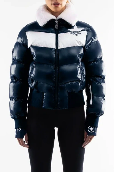 Malibu Ski Club Apres Slick Bomber In Blue