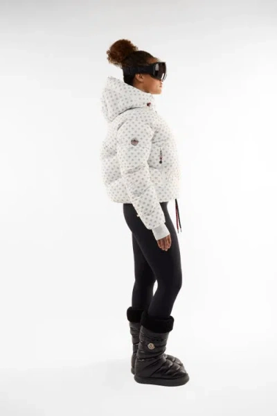 Malibu Ski Club Ditsy Jacket In White