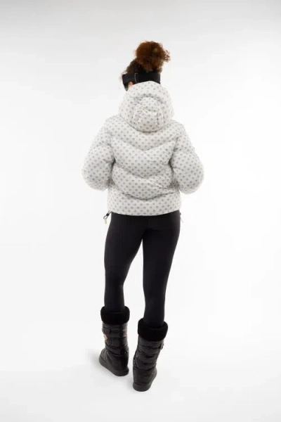 Malibu Ski Club Ditsy Jacket In White