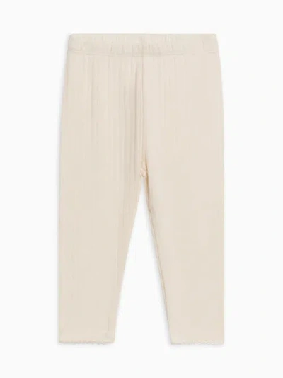 Kendi Gina Pointelle Leggings In White