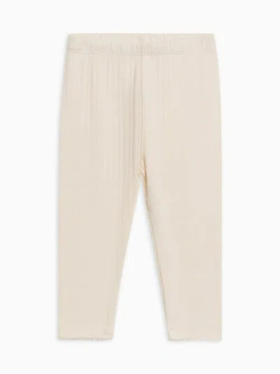 Kendi Gina Pointelle Leggings In White