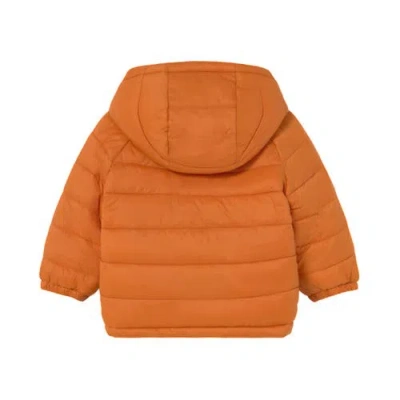 Mayoral Hooded Puffer Jacket In Orange