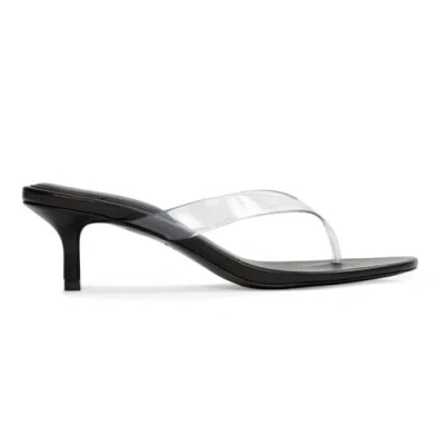 Black Suede Studio Kg Leather Sandals In Black
