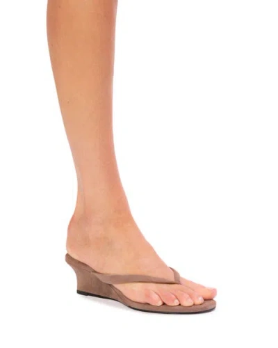 Black Suede Studio Easy 50 Wedge In Brown