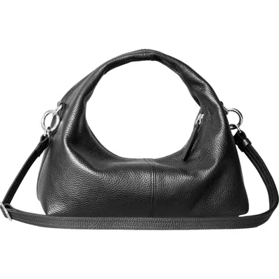 Hyer Goods Leather Mini Everday Shoulder Bag In Black