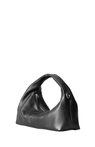 Hyer Goods Leather Mini Everday Shoulder Bag In Black