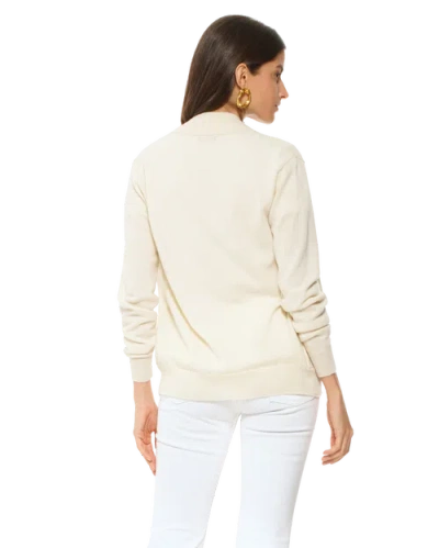 Monticelli Cashmere Pure Cashmere Zip Cardigan In Gray