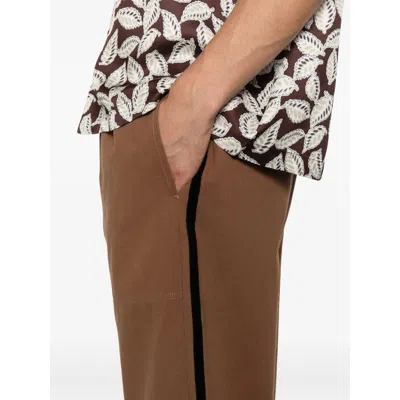 Bode Trim-detail Trousers In Brown