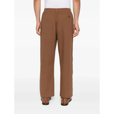 Bode Trim-detail Trousers In Brown