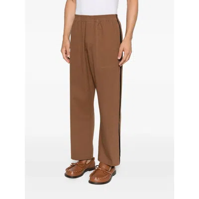 Bode Trim-detail Trousers In Brown