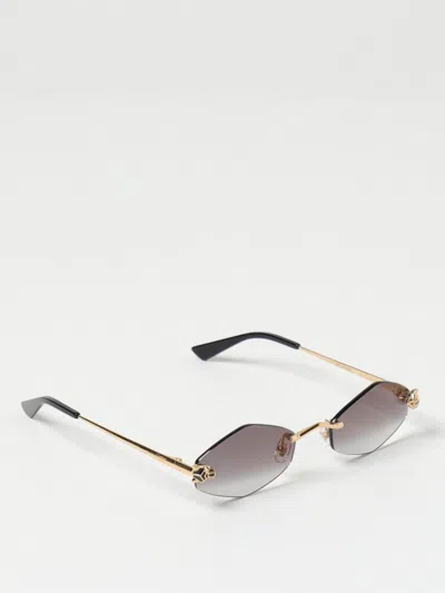 Cartier Sunglasses Woman Gold In Gray