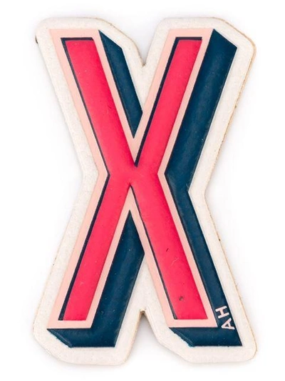 Shop Anya Hindmarch 'x' Sticker In Red