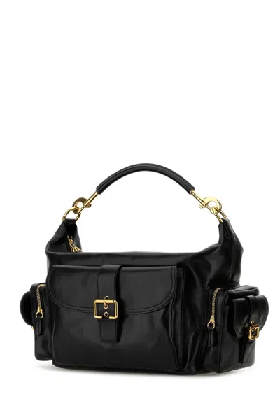 Chloé Chloè Shiny Leather Camera Bag In Black