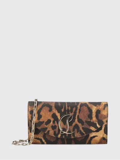 Christian Louboutin Loubi54 Clutch Bag In Bengal-print Leather In Multi