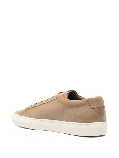 Common Projects Sneakers With Contrast Sole And Round Toe In Animal Print
