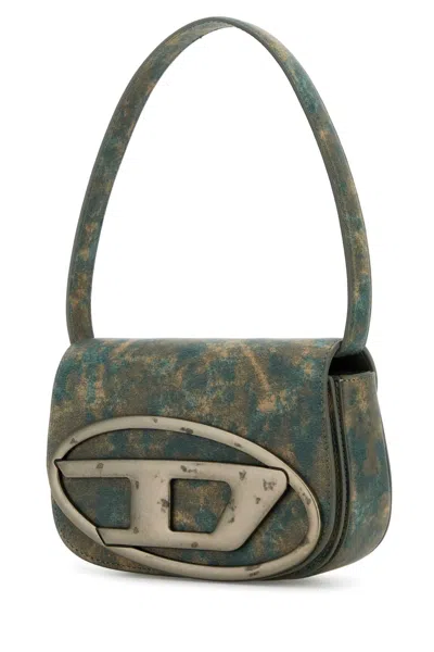 Diesel Women Printed Synthetic Leather 1dr Shoulder Bag In Multi