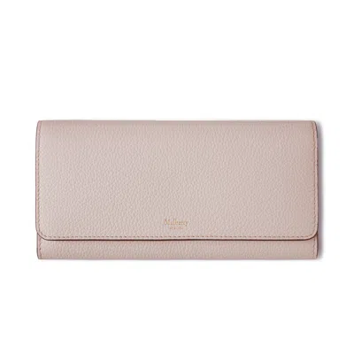Mulberry Continental Wallet Blossom Pink In Neutral