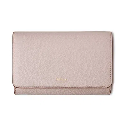 Mulberry Medium Continental French Purse Blossom Pink In Neutral