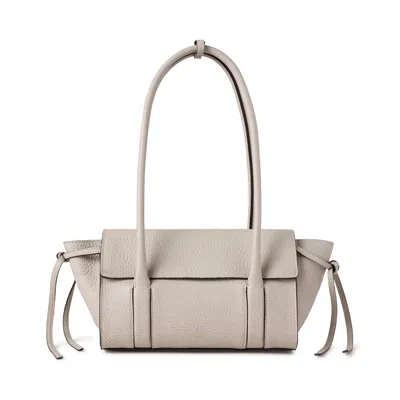 Mulberry Mini Leather Soft Bayswater Shoulder Bag In Gray