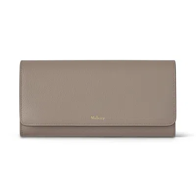 Mulberry Continental Wallet Cashmere Taupe In Brown