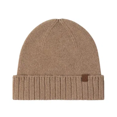 Mulberry Cashmere Beanie Camel In Brown