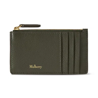 Mulberry Continental Zipped Long Card Holder Juniper Green