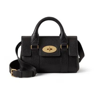 Mulberry Mini Bayswater Grained Leather Handbag