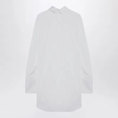 Dries Van Noten White Popeline Turtleneck Shirt Women In White