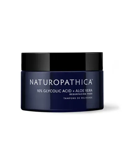 Naturopathica 10% Glycolic Acid + Aloe Vera Resurfacing Pads In Blue