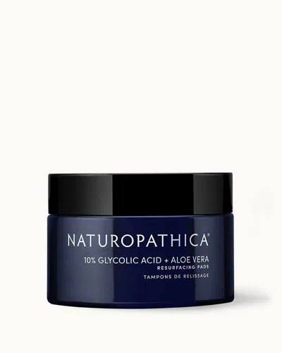Naturopathica 10% Glycolic Acid + Aloe Vera Resurfacing Pads In Blue