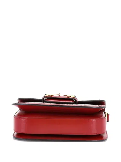 Pre-owned Gucci Horsebit 1955 Shoulder Bag Gg Coated Canvas With Leather Small Crossbody Bag In Neutral