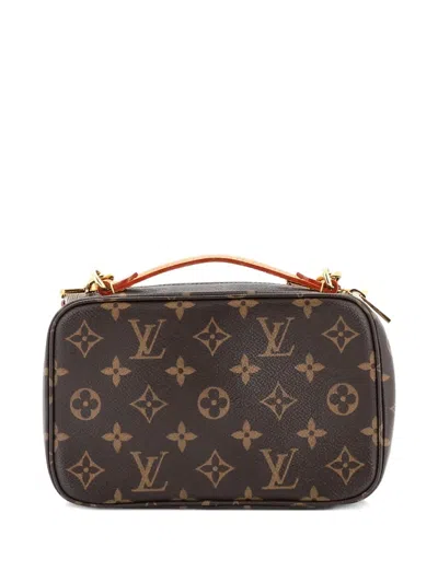 Pre-owned Louis Vuitton Utility Monogram Canvas Crossbody Bag In Brown